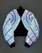 Reversible Mercury Spiral Bomber Jacket