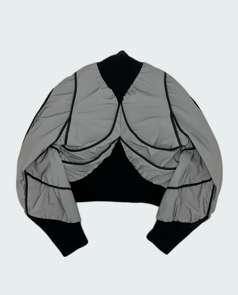 Reversible Mercury Spiral Bomber Jacket – threeASFOUR